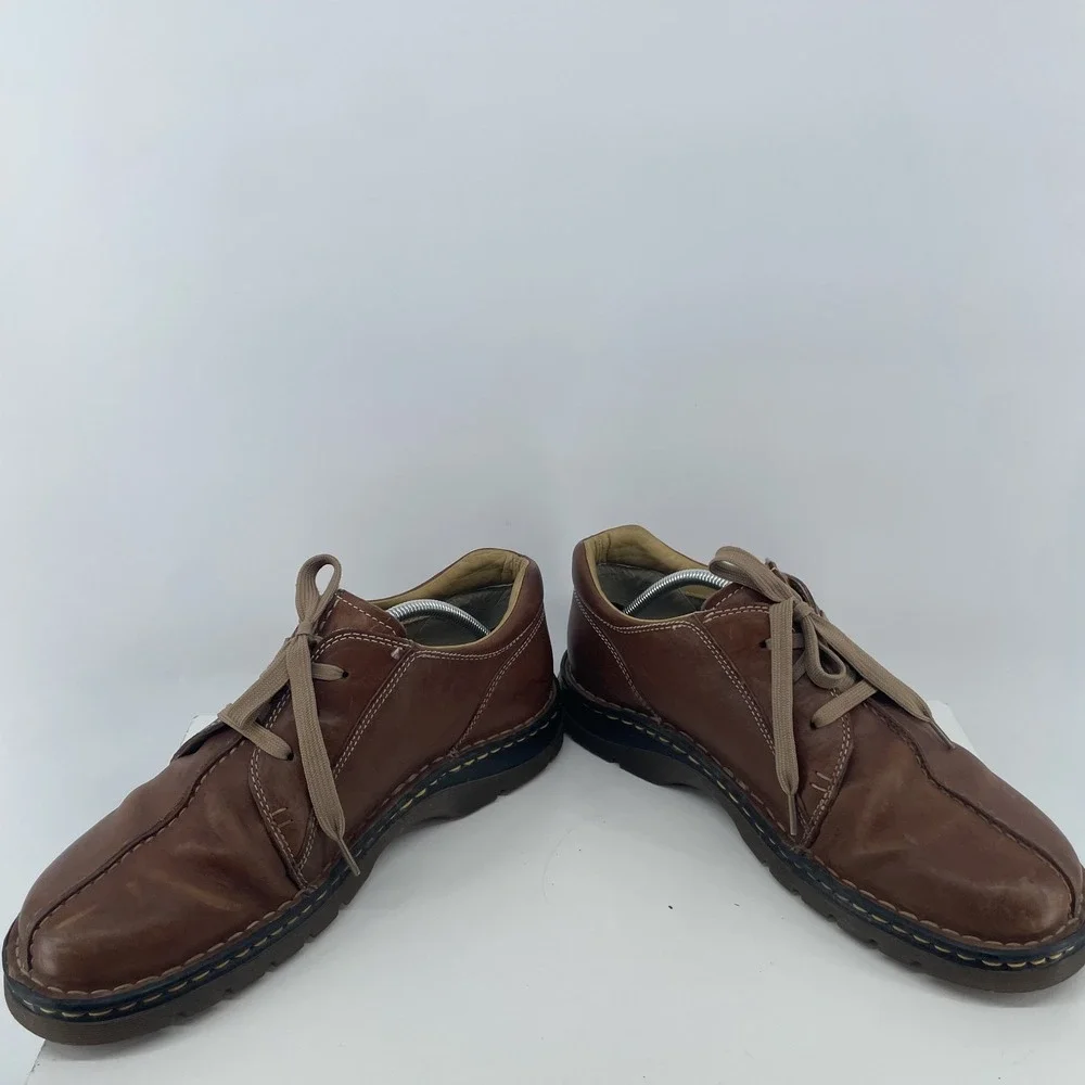 Dr Doc Martens Split Toe Oxfords Men 11 Brown Leather 90s‎ Grunge Shoes 11232